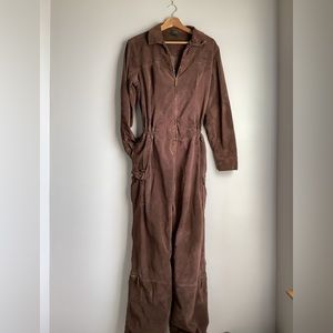 Brown Corduroy Overalls by FUBU